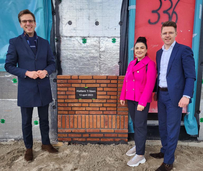 1- Eerste steen van Hattem t Veen â Noord fase 4 is geplaatst